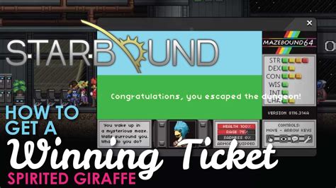 starbound winning ticket.